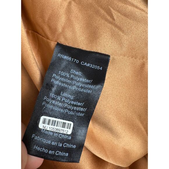 Anthropologie Hutch Colorblock Stripe Faux Fur Coat Large - Picture 6 of 8